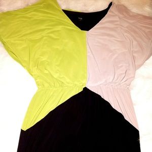 MSK Women's Short Sleeve Blouson Dress